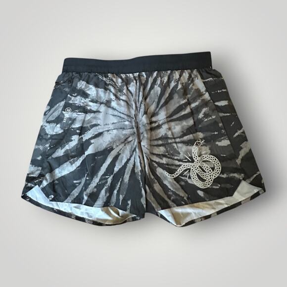 Roark Other - Roark Black & Gray Tie-Dye Athletic Shorts with Snake Graphic  liner removed